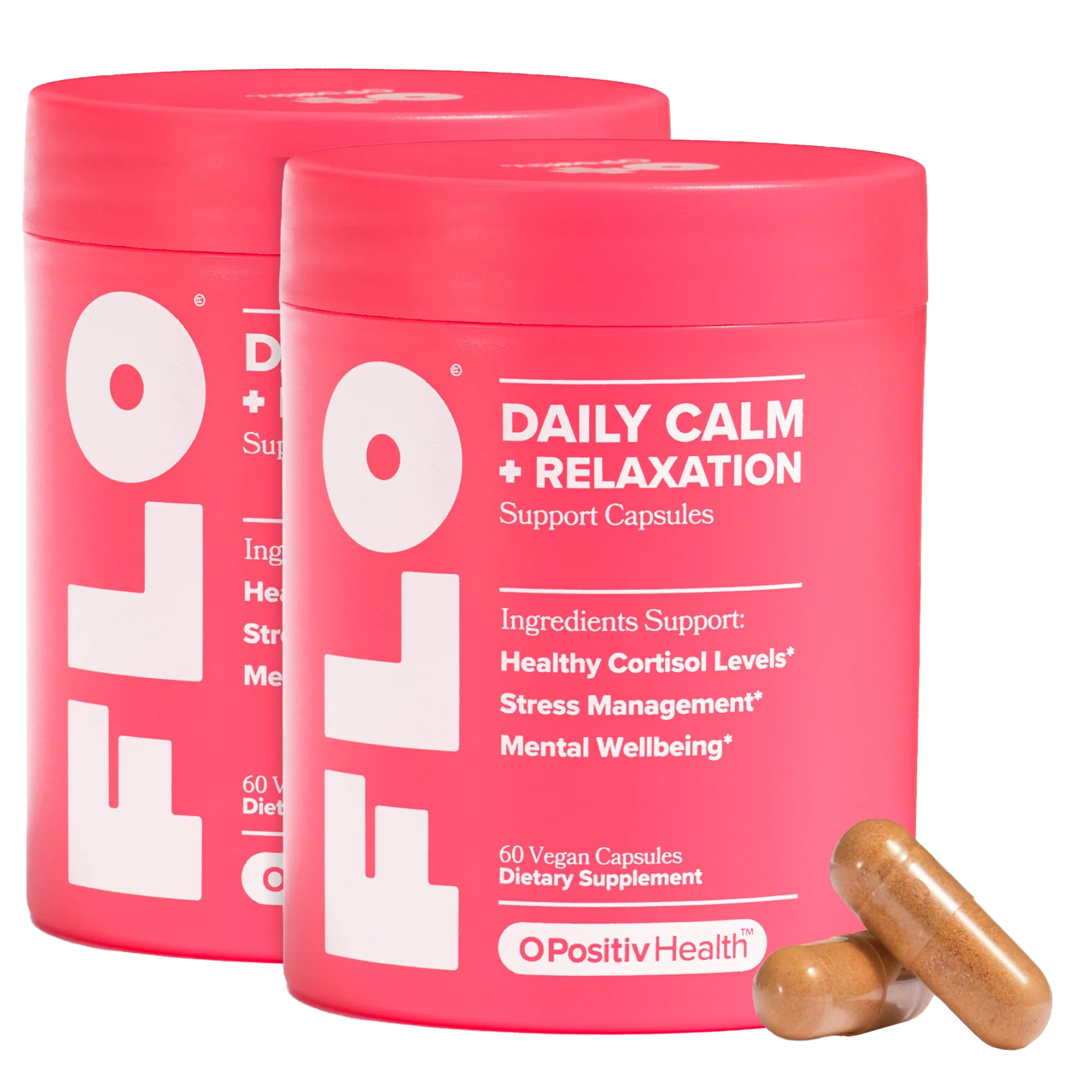 FLO - Daily Calm & Relaxation Capsules - 2 Bottle Subscription