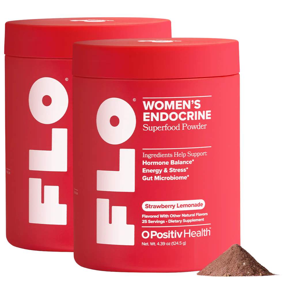 FLO - Strawberry Women's Daily Balance+ Powder - 2 Bottle Subscription