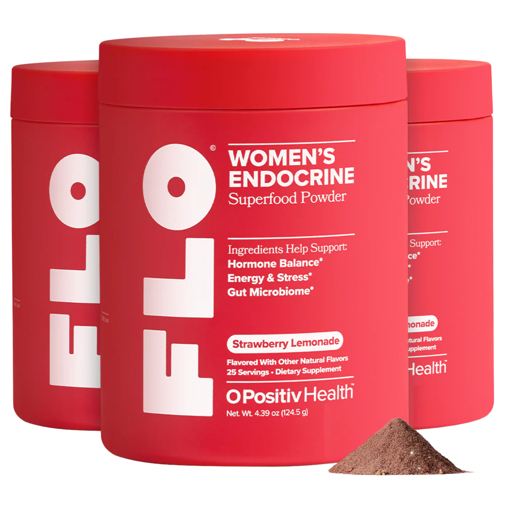 FLO - Strawberry Women's Daily Balance+ Powder - Bundle