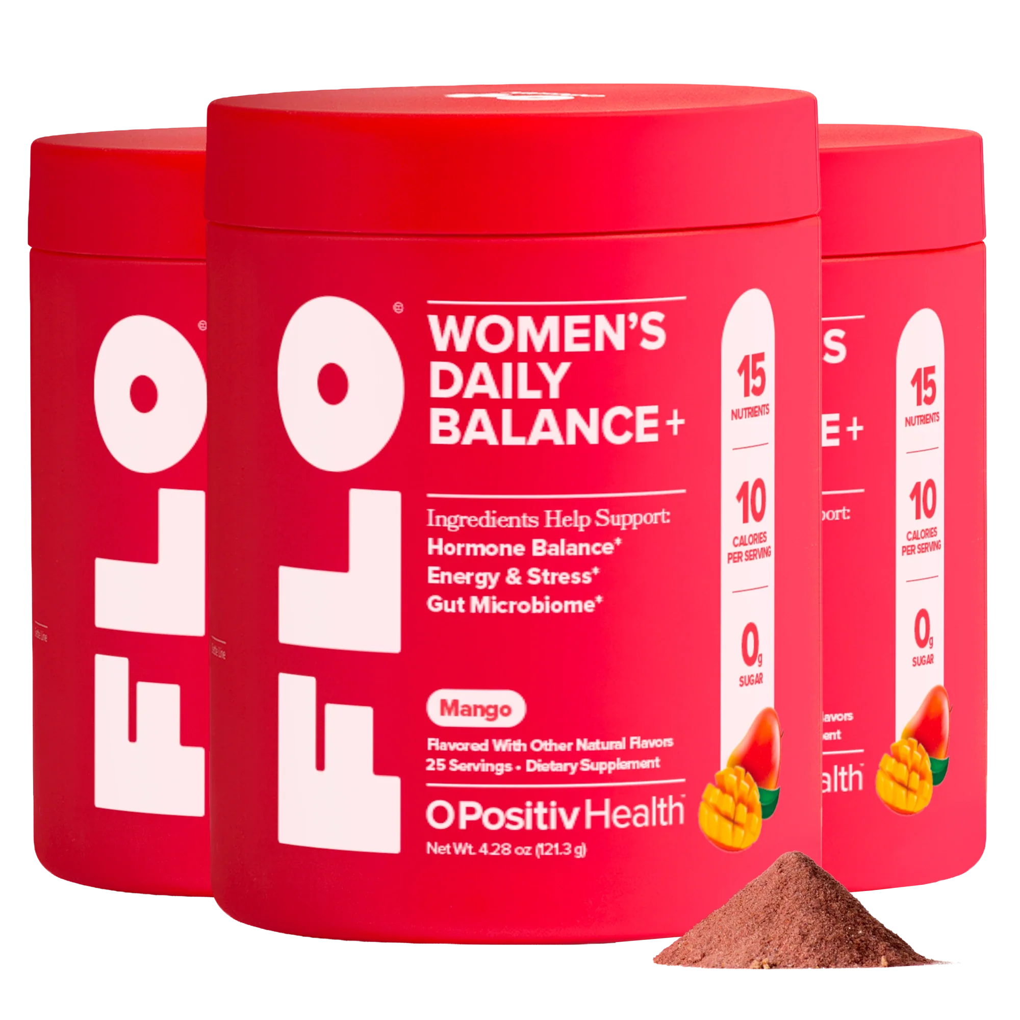 FLO - Mango Women's Daily Balance+ Powder - Bundle