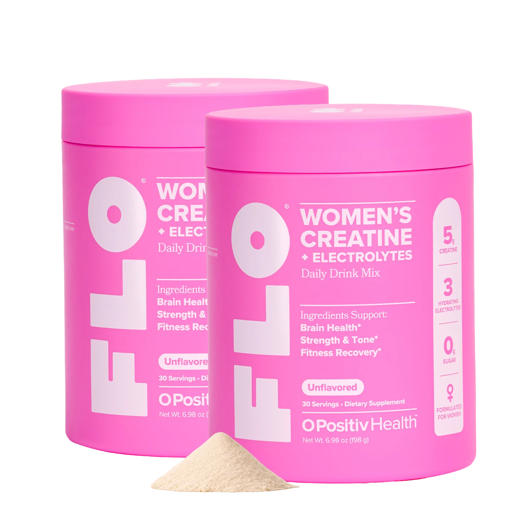 FLO - Women’s Daily Creatine + Electrolytes - 2 Bottle