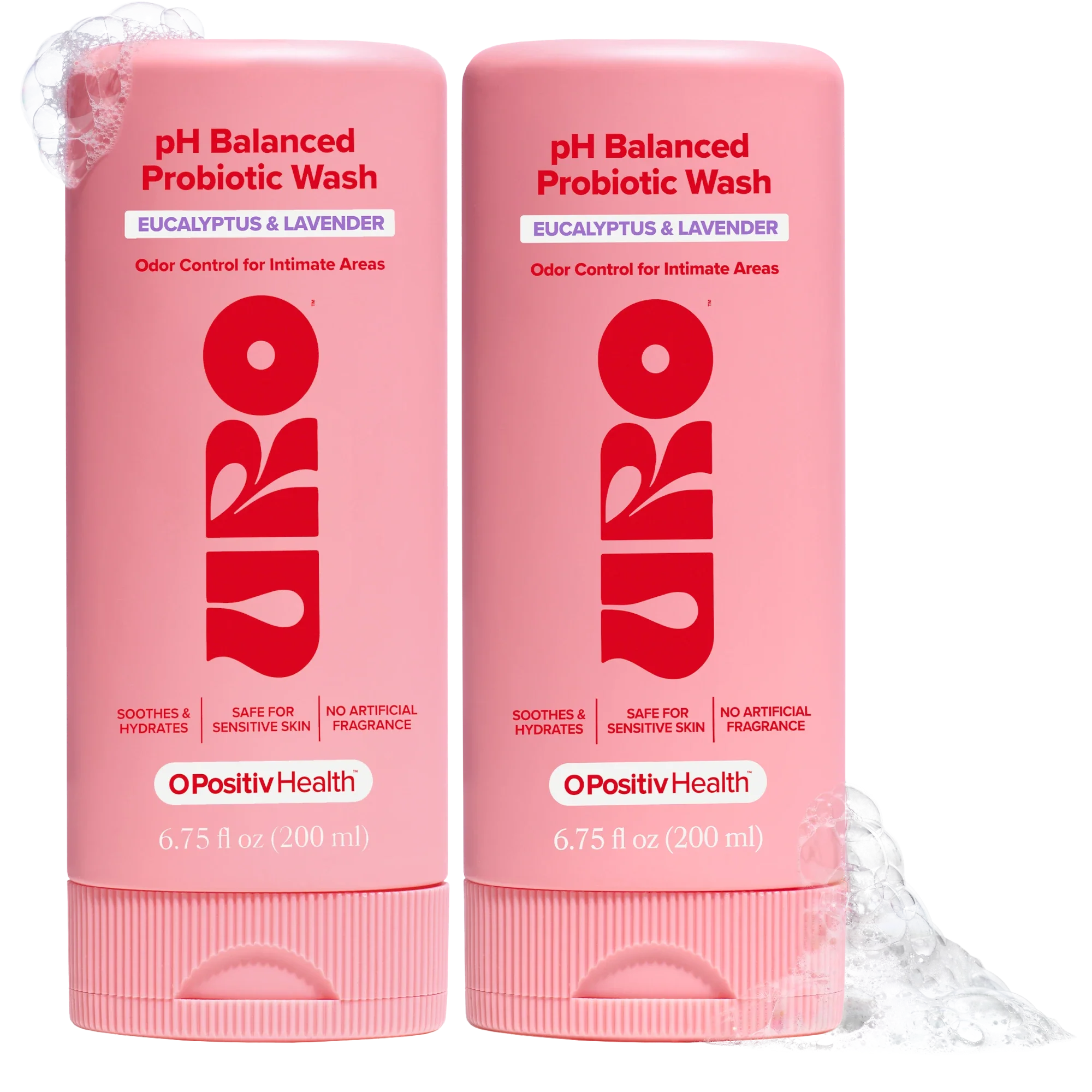 URO - pH Balanced Probiotic Wash - 2 Bottle