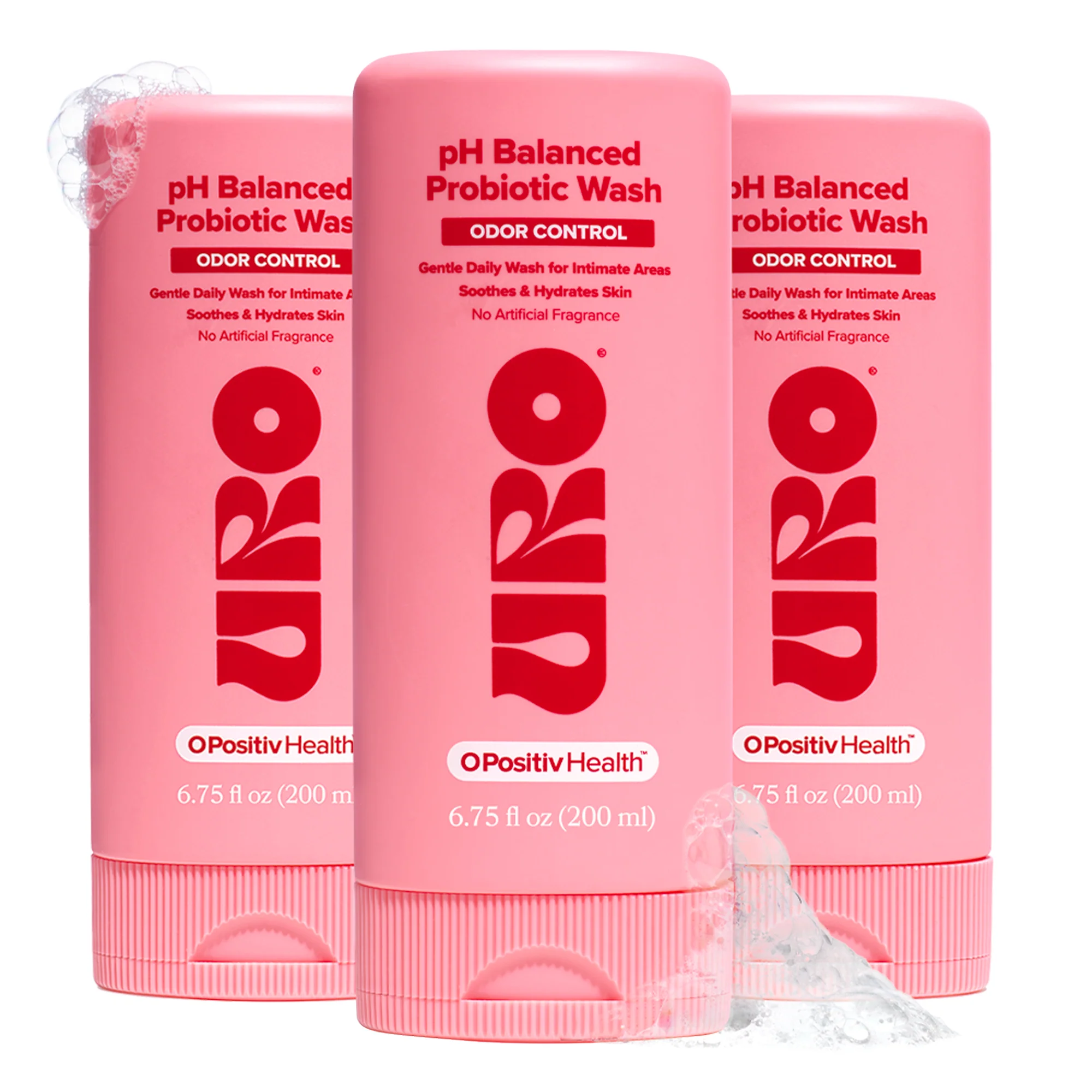 URO - pH Balanced Probiotic Wash 3 Bottle Subscription - Image 4