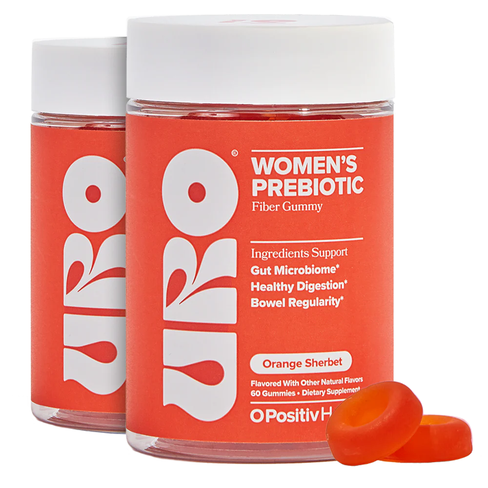URO Women's Prebiotic Fiber Gummy - 2 Bottle